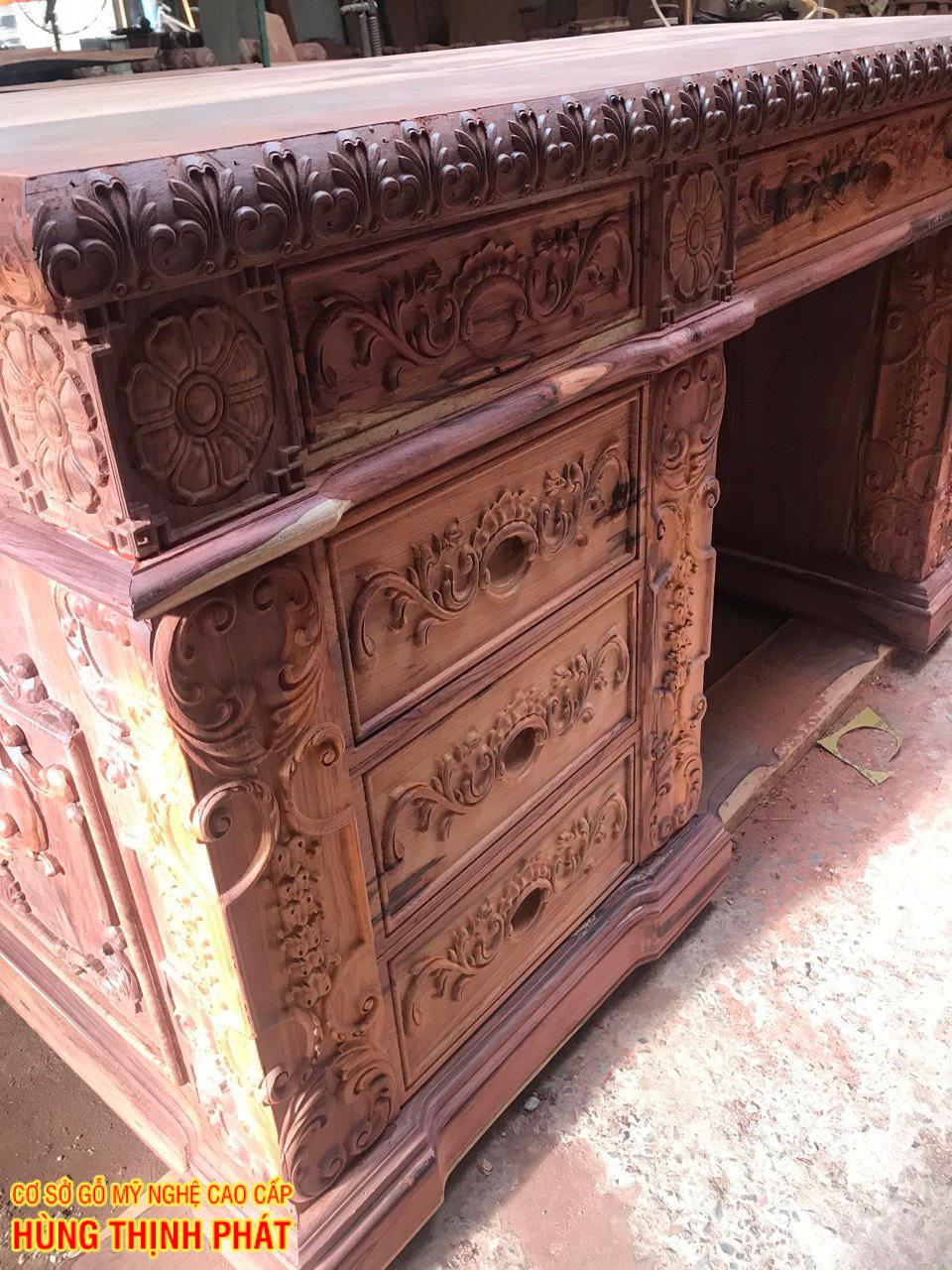 bàn làm việc gỗ Cẩm Lai